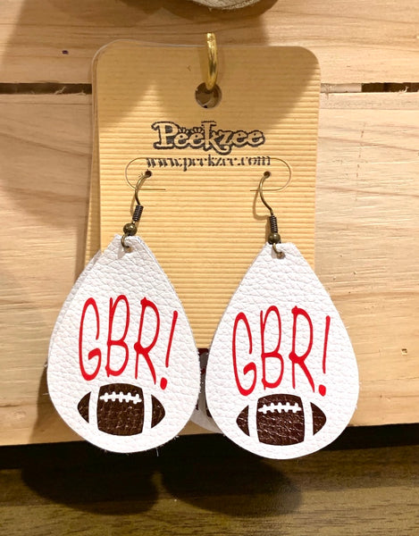 Genuine Leather Graphic Earrings, Many Styles