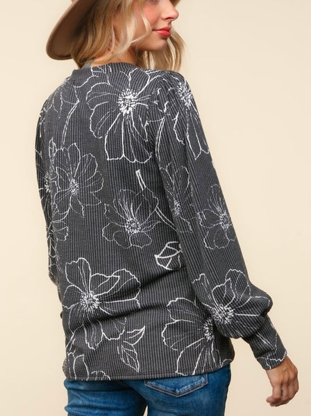 A Time For Everything Top, Charcoal