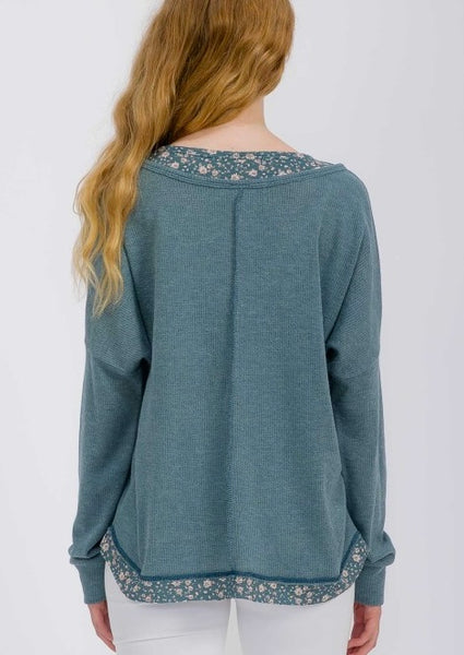 Loved By You Top, Teal