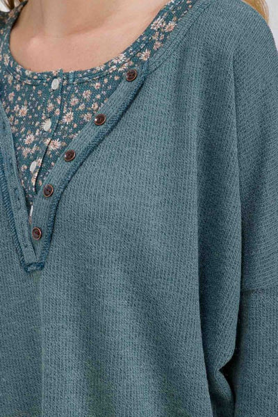 Loved By You Top, Teal