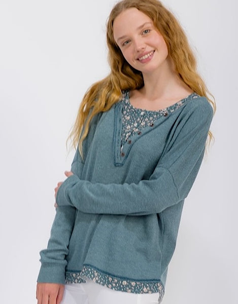 Loved By You Top, Teal