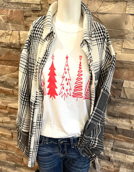 "Christmas Trees" Tee, White