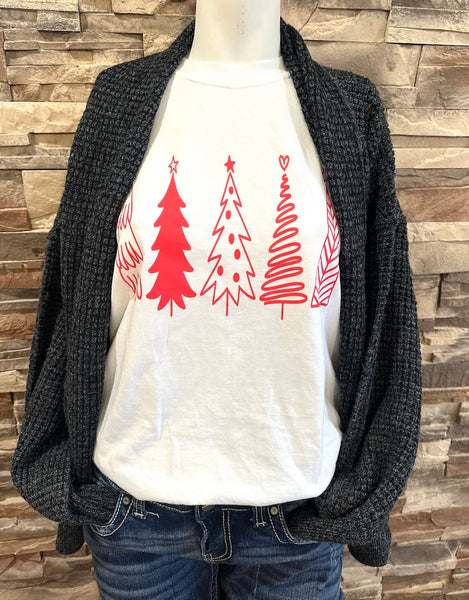 "Christmas Trees" Tee, White
