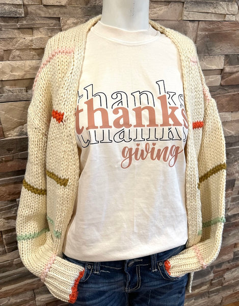 "Thanks, Thank, Thanks" Tee, Ivory