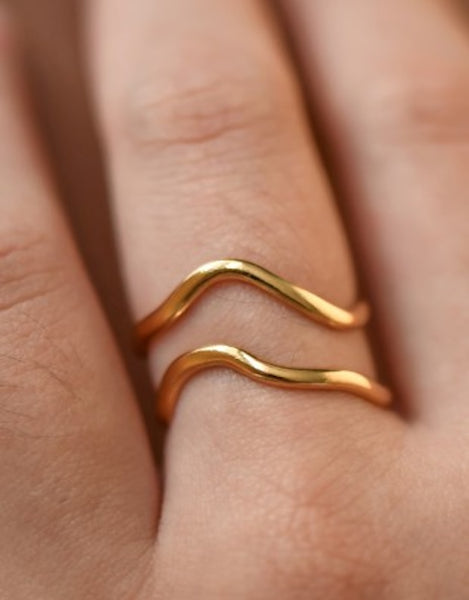 Assorted Statement Rings, Gold