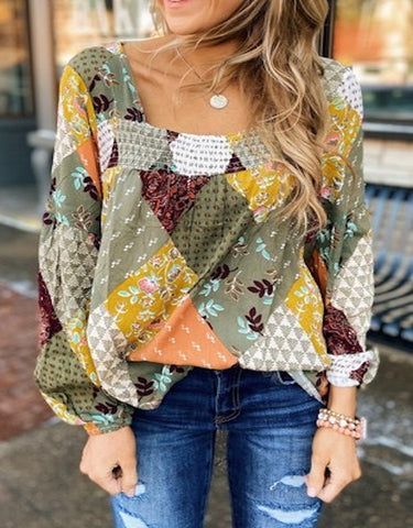 Meet Me There Blouse, Multi