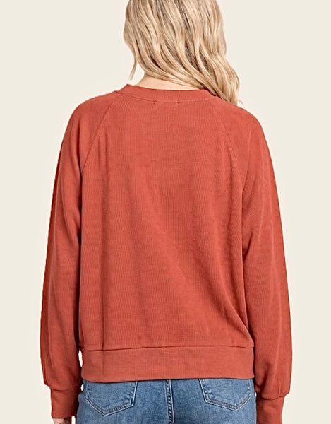 Cider Season Top, Terracotta