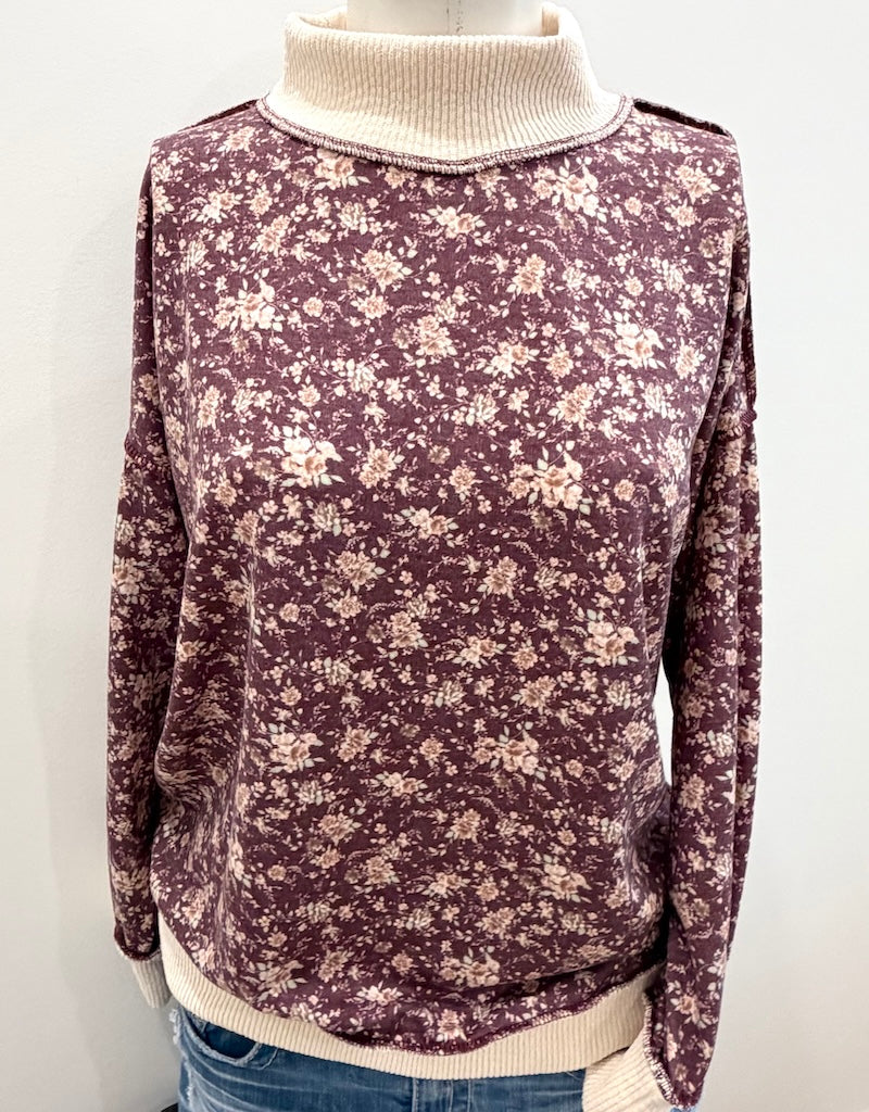 Petals of Perfection Top, Vintage Burgundy