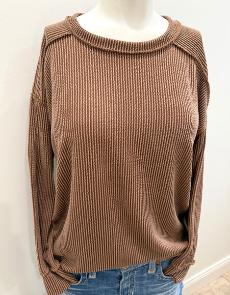 Sweet Like Honey Top, Brown