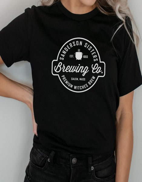 "Premium Witches Brew" Tees, Black or Marmalade