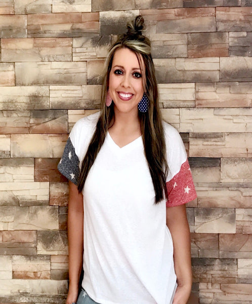 Red, White, & You Tee, White