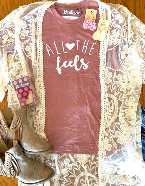 Delicately Darling Lace Kimono, Beige