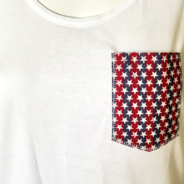 American Dreamer Tank, White