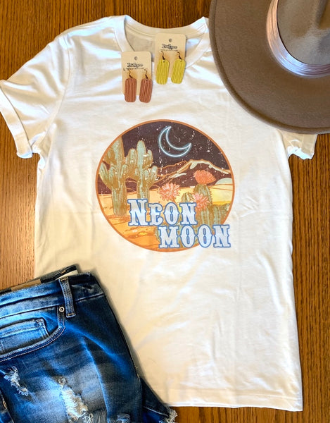 "Neon Moon" Tee, Cream