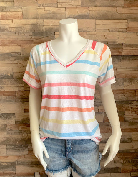 The Perfect Day Top, White/Multi