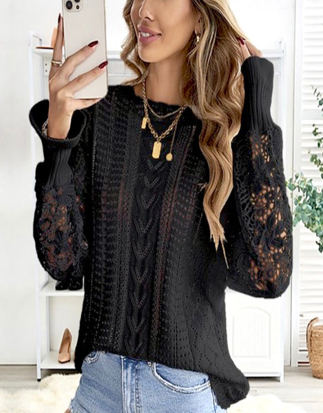 In My Feelings Sweater, Black