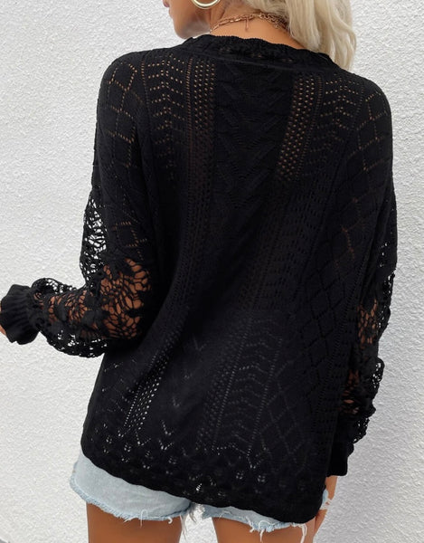 In My Feelings Sweater, Black