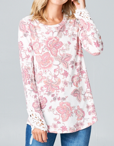 Paisley Ways Top, Ivory