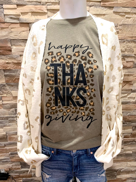 Born To Shine Cardigan, Ivory/Gold Foil