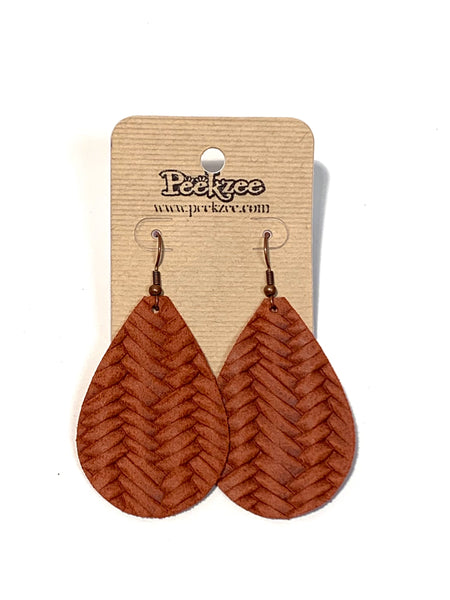 Fashion Genuine Leather Earrings, Many Styles